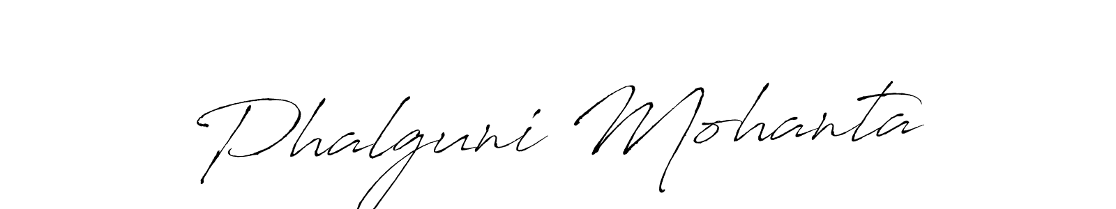 Make a beautiful signature design for name Phalguni Mohanta. With this signature (Antro_Vectra) style, you can create a handwritten signature for free. Phalguni Mohanta signature style 6 images and pictures png