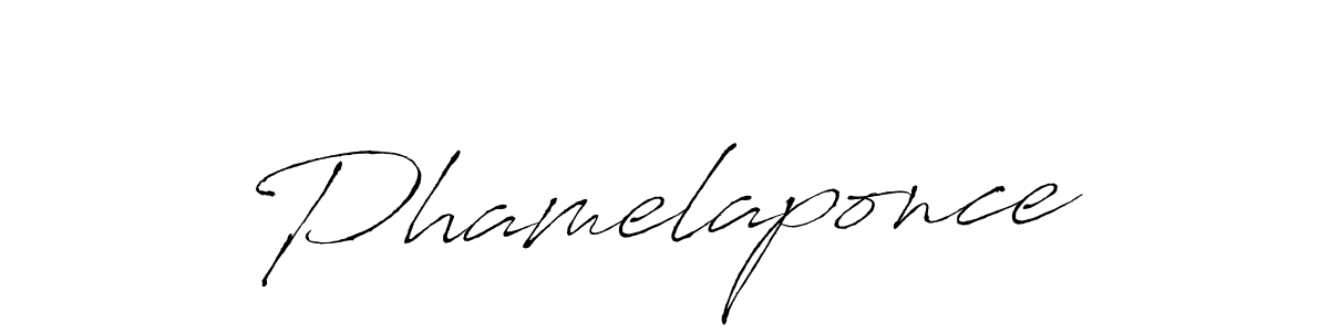 Make a beautiful signature design for name Phamelaponce. With this signature (Antro_Vectra) style, you can create a handwritten signature for free. Phamelaponce signature style 6 images and pictures png