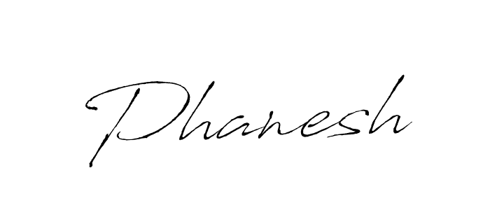 Design your own signature with our free online signature maker. With this signature software, you can create a handwritten (Antro_Vectra) signature for name Phanesh. Phanesh signature style 6 images and pictures png