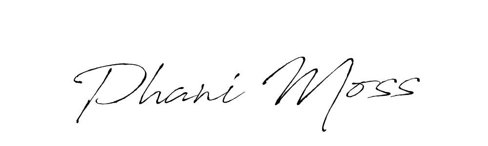 Antro_Vectra is a professional signature style that is perfect for those who want to add a touch of class to their signature. It is also a great choice for those who want to make their signature more unique. Get Phani Moss name to fancy signature for free. Phani Moss signature style 6 images and pictures png