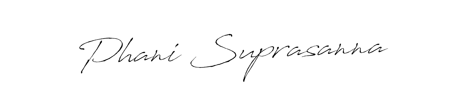 Also You can easily find your signature by using the search form. We will create Phani Suprasanna name handwritten signature images for you free of cost using Antro_Vectra sign style. Phani Suprasanna signature style 6 images and pictures png