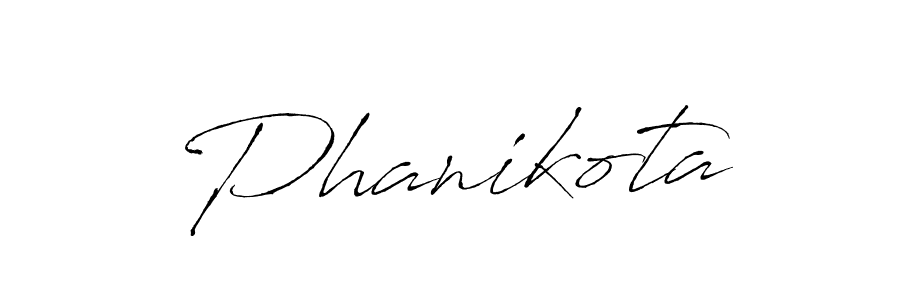 How to make Phanikota signature? Antro_Vectra is a professional autograph style. Create handwritten signature for Phanikota name. Phanikota signature style 6 images and pictures png
