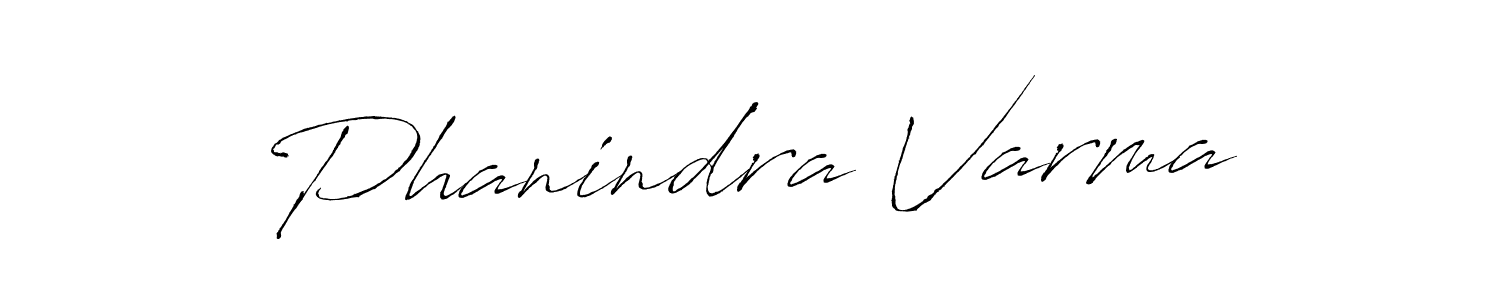 How to make Phanindra Varma name signature. Use Antro_Vectra style for creating short signs online. This is the latest handwritten sign. Phanindra Varma signature style 6 images and pictures png