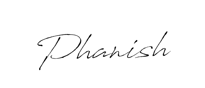 Use a signature maker to create a handwritten signature online. With this signature software, you can design (Antro_Vectra) your own signature for name Phanish. Phanish signature style 6 images and pictures png