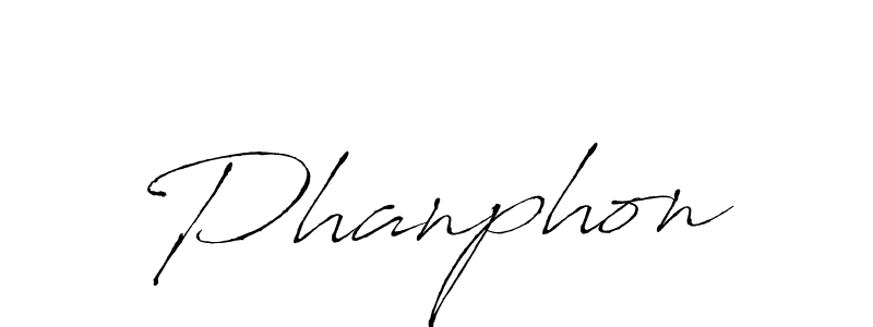 Design your own signature with our free online signature maker. With this signature software, you can create a handwritten (Antro_Vectra) signature for name Phanphon. Phanphon signature style 6 images and pictures png