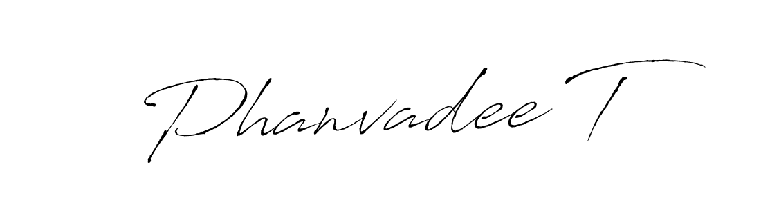 It looks lik you need a new signature style for name Phanvadee T. Design unique handwritten (Antro_Vectra) signature with our free signature maker in just a few clicks. Phanvadee T signature style 6 images and pictures png
