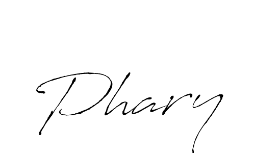 Make a beautiful signature design for name Phary. With this signature (Antro_Vectra) style, you can create a handwritten signature for free. Phary signature style 6 images and pictures png