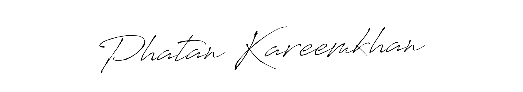 Also we have Phatan Kareemkhan name is the best signature style. Create professional handwritten signature collection using Antro_Vectra autograph style. Phatan Kareemkhan signature style 6 images and pictures png