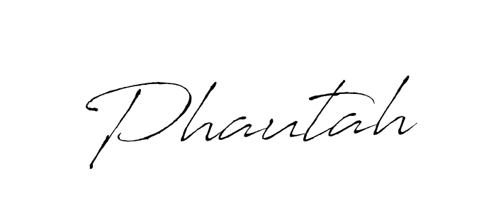 Design your own signature with our free online signature maker. With this signature software, you can create a handwritten (Antro_Vectra) signature for name Phautah. Phautah signature style 6 images and pictures png