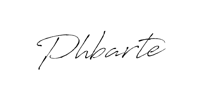 How to make Phbarte signature? Antro_Vectra is a professional autograph style. Create handwritten signature for Phbarte name. Phbarte signature style 6 images and pictures png