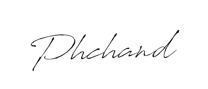 Design your own signature with our free online signature maker. With this signature software, you can create a handwritten (Antro_Vectra) signature for name Phchand. Phchand signature style 6 images and pictures png