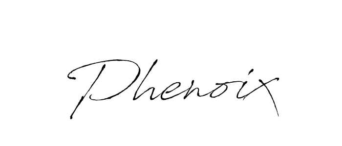Also we have Phenoix name is the best signature style. Create professional handwritten signature collection using Antro_Vectra autograph style. Phenoix signature style 6 images and pictures png