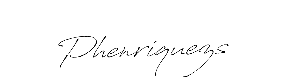 Create a beautiful signature design for name Phenriquezs. With this signature (Antro_Vectra) fonts, you can make a handwritten signature for free. Phenriquezs signature style 6 images and pictures png