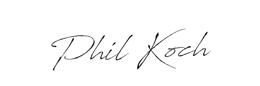 How to make Phil Koch name signature. Use Antro_Vectra style for creating short signs online. This is the latest handwritten sign. Phil Koch signature style 6 images and pictures png