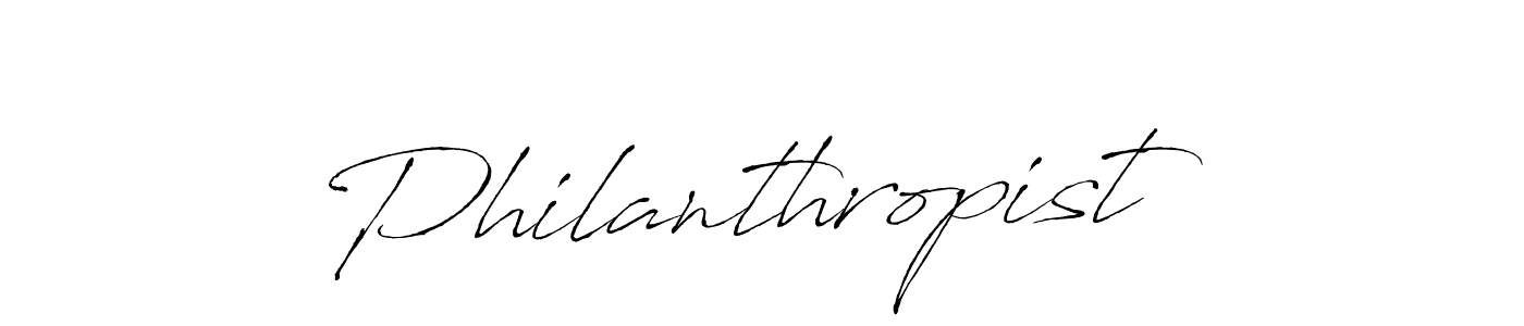 How to make Philanthropist signature? Antro_Vectra is a professional autograph style. Create handwritten signature for Philanthropist name. Philanthropist signature style 6 images and pictures png