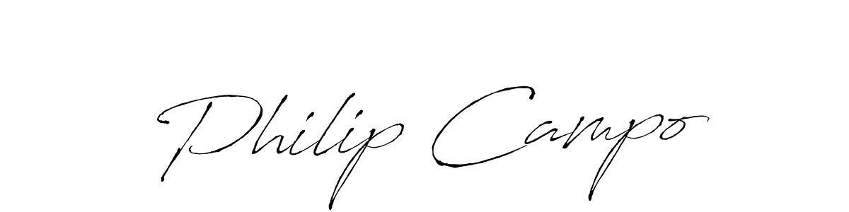 Create a beautiful signature design for name Philip Campo. With this signature (Antro_Vectra) fonts, you can make a handwritten signature for free. Philip Campo signature style 6 images and pictures png