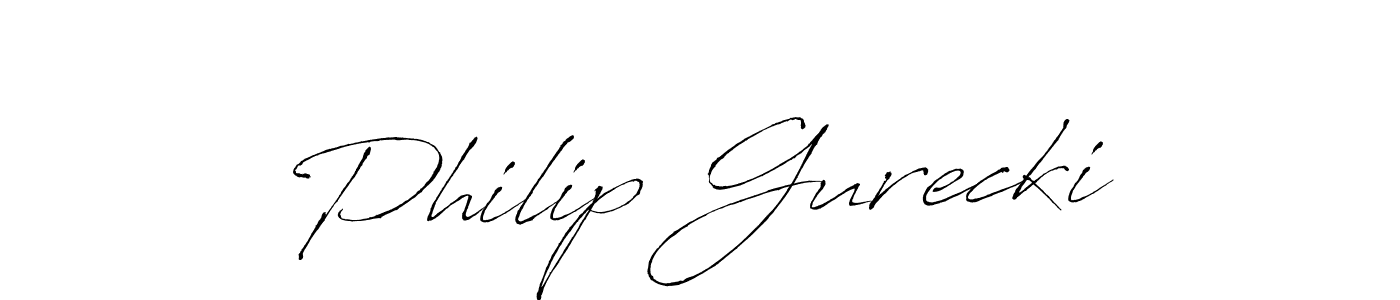 Antro_Vectra is a professional signature style that is perfect for those who want to add a touch of class to their signature. It is also a great choice for those who want to make their signature more unique. Get Philip Gurecki name to fancy signature for free. Philip Gurecki signature style 6 images and pictures png