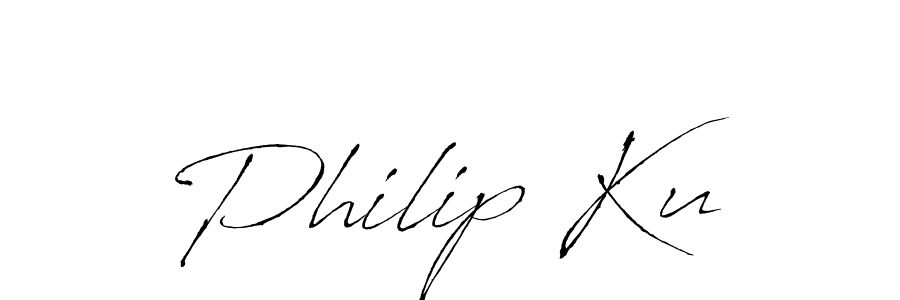 You should practise on your own different ways (Antro_Vectra) to write your name (Philip Ku) in signature. don't let someone else do it for you. Philip Ku signature style 6 images and pictures png