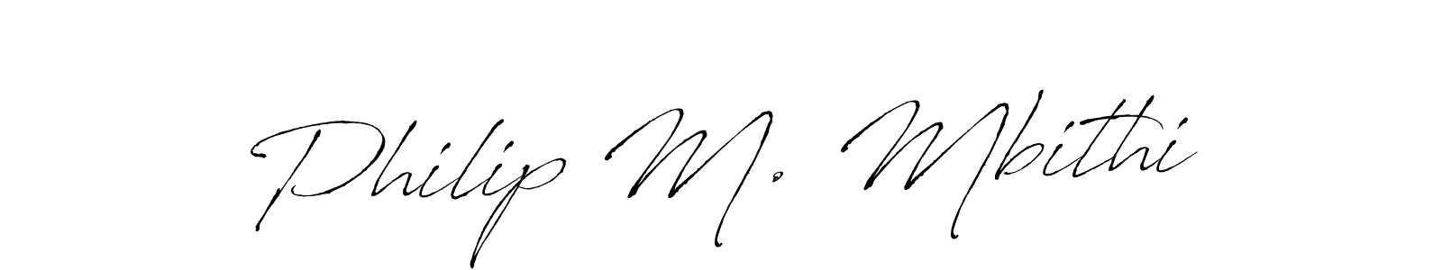 Antro_Vectra is a professional signature style that is perfect for those who want to add a touch of class to their signature. It is also a great choice for those who want to make their signature more unique. Get Philip M. Mbithi name to fancy signature for free. Philip M. Mbithi signature style 6 images and pictures png
