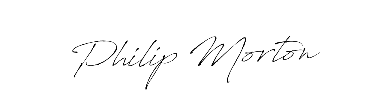 Philip Morton stylish signature style. Best Handwritten Sign (Antro_Vectra) for my name. Handwritten Signature Collection Ideas for my name Philip Morton. Philip Morton signature style 6 images and pictures png