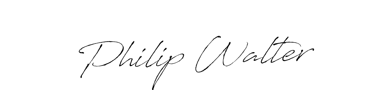 Create a beautiful signature design for name Philip Walter. With this signature (Antro_Vectra) fonts, you can make a handwritten signature for free. Philip Walter signature style 6 images and pictures png