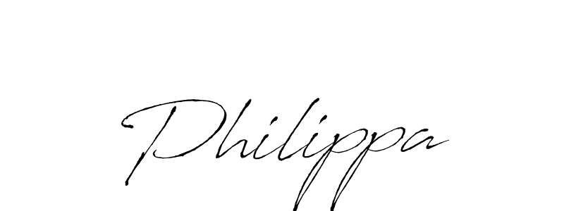 Make a beautiful signature design for name Philippa. With this signature (Antro_Vectra) style, you can create a handwritten signature for free. Philippa signature style 6 images and pictures png