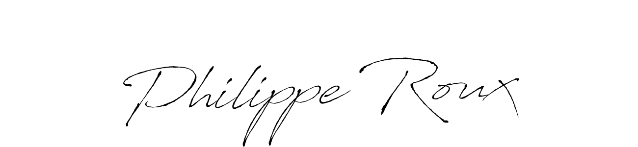 Make a beautiful signature design for name Philippe Roux. With this signature (Antro_Vectra) style, you can create a handwritten signature for free. Philippe Roux signature style 6 images and pictures png