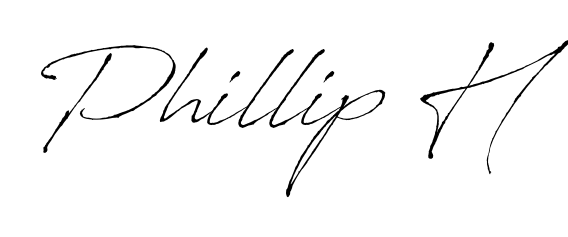 You should practise on your own different ways (Antro_Vectra) to write your name (Phillip H) in signature. Don't let someone else do it for you. Phillip H signature style 6 images and pictures png