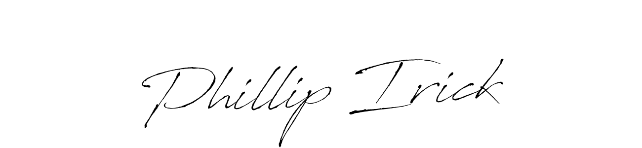 Similarly Antro_Vectra is the best handwritten signature design. Signature creator online .You can use it as an online autograph creator for name Phillip Irick. Phillip Irick signature style 6 images and pictures png