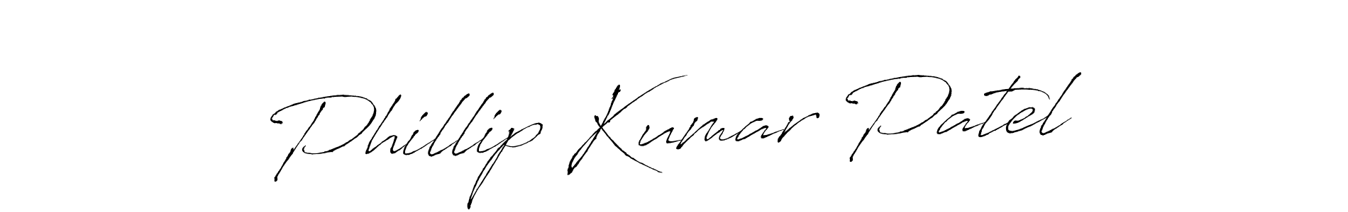 Design your own signature with our free online signature maker. With this signature software, you can create a handwritten (Antro_Vectra) signature for name Phillip Kumar Patel. Phillip Kumar Patel signature style 6 images and pictures png