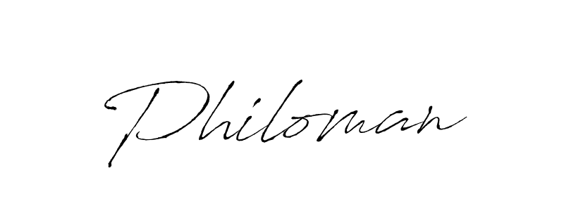 How to make Philoman signature? Antro_Vectra is a professional autograph style. Create handwritten signature for Philoman name. Philoman signature style 6 images and pictures png