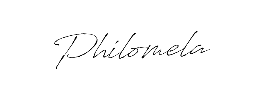 Design your own signature with our free online signature maker. With this signature software, you can create a handwritten (Antro_Vectra) signature for name Philomela. Philomela signature style 6 images and pictures png
