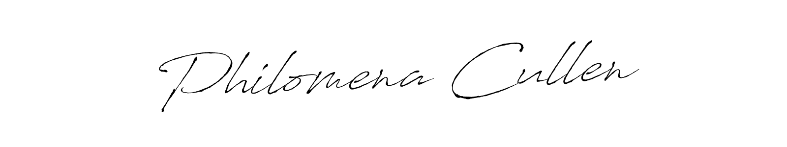 How to make Philomena Cullen name signature. Use Antro_Vectra style for creating short signs online. This is the latest handwritten sign. Philomena Cullen signature style 6 images and pictures png