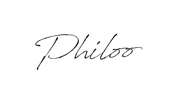 Use a signature maker to create a handwritten signature online. With this signature software, you can design (Antro_Vectra) your own signature for name Philoo. Philoo signature style 6 images and pictures png