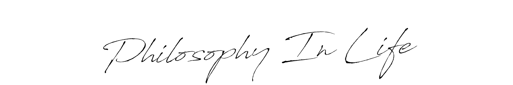 Make a beautiful signature design for name Philosophy In Life. With this signature (Antro_Vectra) style, you can create a handwritten signature for free. Philosophy In Life signature style 6 images and pictures png