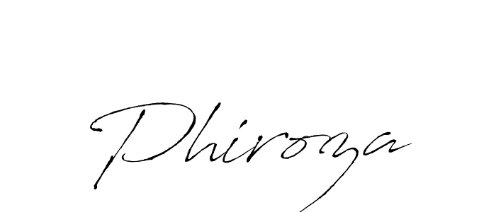 Create a beautiful signature design for name Phiroza. With this signature (Antro_Vectra) fonts, you can make a handwritten signature for free. Phiroza signature style 6 images and pictures png