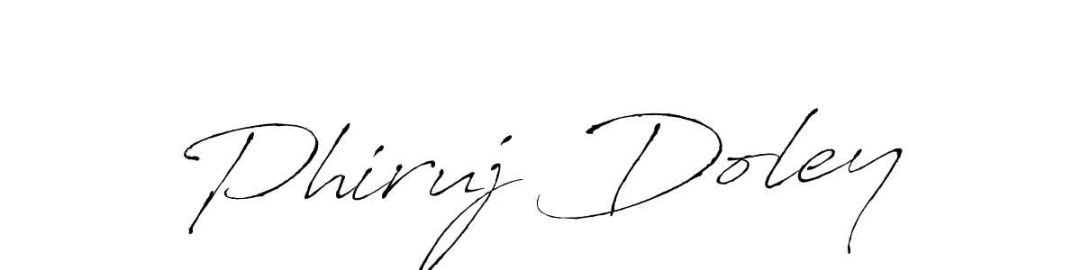 This is the best signature style for the Phiruj Doley name. Also you like these signature font (Antro_Vectra). Mix name signature. Phiruj Doley signature style 6 images and pictures png