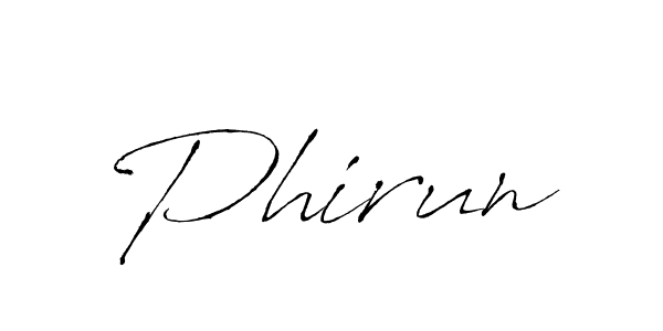 How to make Phirun name signature. Use Antro_Vectra style for creating short signs online. This is the latest handwritten sign. Phirun signature style 6 images and pictures png