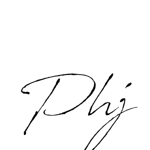 Also we have Phj name is the best signature style. Create professional handwritten signature collection using Antro_Vectra autograph style. Phj signature style 6 images and pictures png