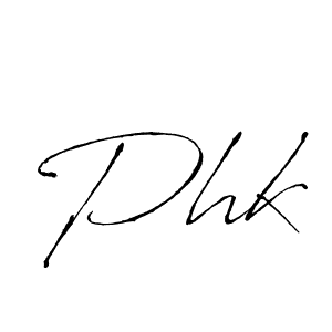 Create a beautiful signature design for name Phk. With this signature (Antro_Vectra) fonts, you can make a handwritten signature for free. Phk signature style 6 images and pictures png