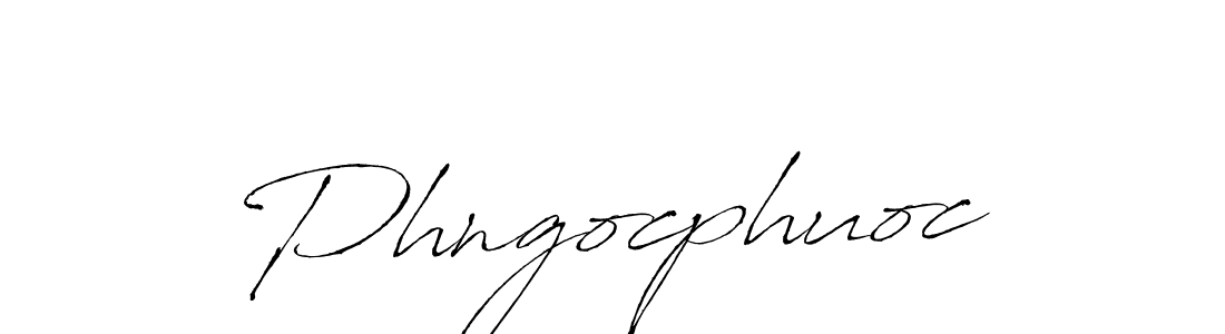 Design your own signature with our free online signature maker. With this signature software, you can create a handwritten (Antro_Vectra) signature for name Phngocphuoc. Phngocphuoc signature style 6 images and pictures png