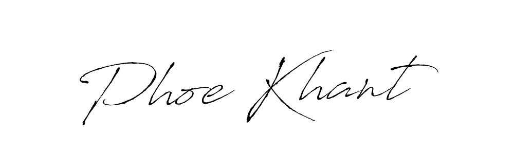 Also we have Phoe Khant name is the best signature style. Create professional handwritten signature collection using Antro_Vectra autograph style. Phoe Khant signature style 6 images and pictures png