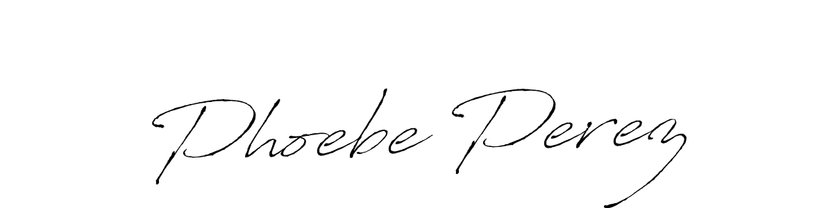 Make a beautiful signature design for name Phoebe Perez. With this signature (Antro_Vectra) style, you can create a handwritten signature for free. Phoebe Perez signature style 6 images and pictures png