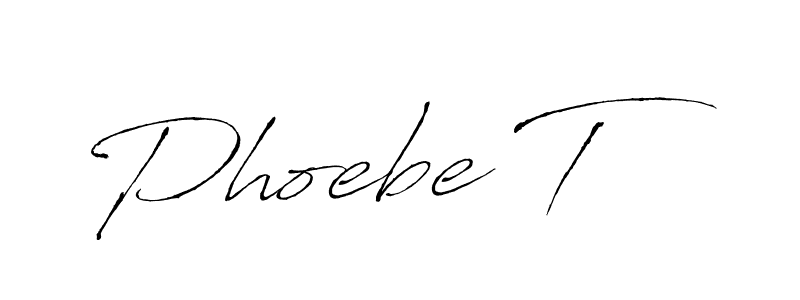 Similarly Antro_Vectra is the best handwritten signature design. Signature creator online .You can use it as an online autograph creator for name Phoebe T. Phoebe T signature style 6 images and pictures png