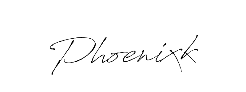 How to make Phoenixk name signature. Use Antro_Vectra style for creating short signs online. This is the latest handwritten sign. Phoenixk signature style 6 images and pictures png