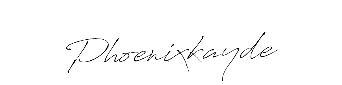 Design your own signature with our free online signature maker. With this signature software, you can create a handwritten (Antro_Vectra) signature for name Phoenixkayde. Phoenixkayde signature style 6 images and pictures png