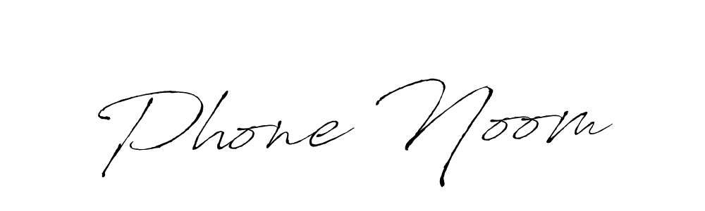 Create a beautiful signature design for name Phone Noom. With this signature (Antro_Vectra) fonts, you can make a handwritten signature for free. Phone Noom signature style 6 images and pictures png