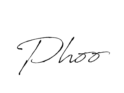 How to make Phoo signature? Antro_Vectra is a professional autograph style. Create handwritten signature for Phoo name. Phoo signature style 6 images and pictures png