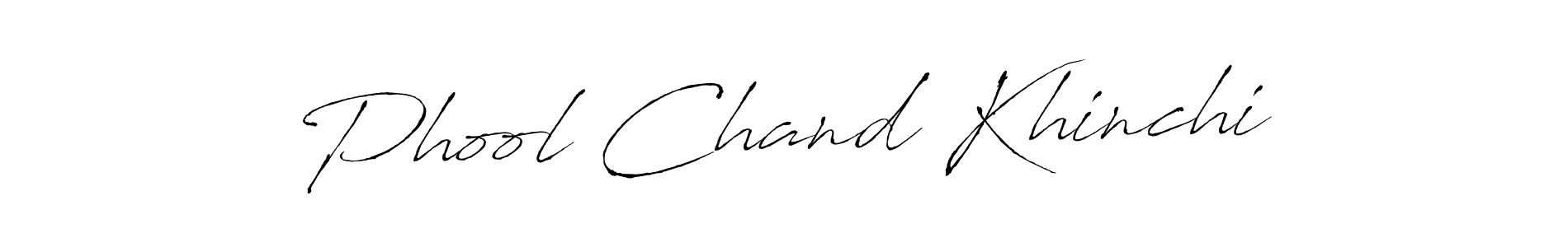 Make a beautiful signature design for name Phool Chand Khinchi. With this signature (Antro_Vectra) style, you can create a handwritten signature for free. Phool Chand Khinchi signature style 6 images and pictures png