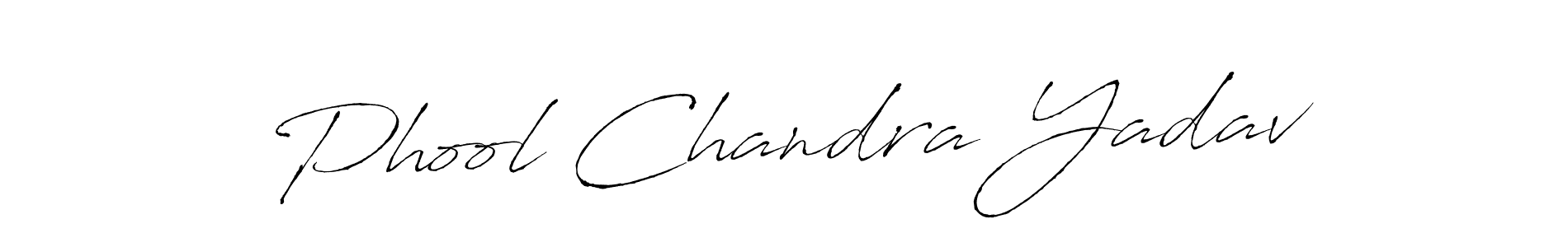How to make Phool Chandra Yadav name signature. Use Antro_Vectra style for creating short signs online. This is the latest handwritten sign. Phool Chandra Yadav signature style 6 images and pictures png